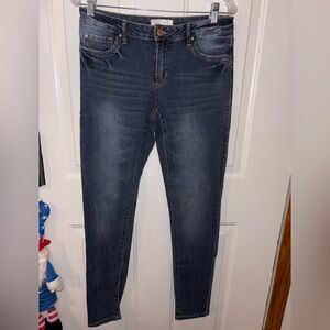 Garage Dark Blue Skinny Jeans
